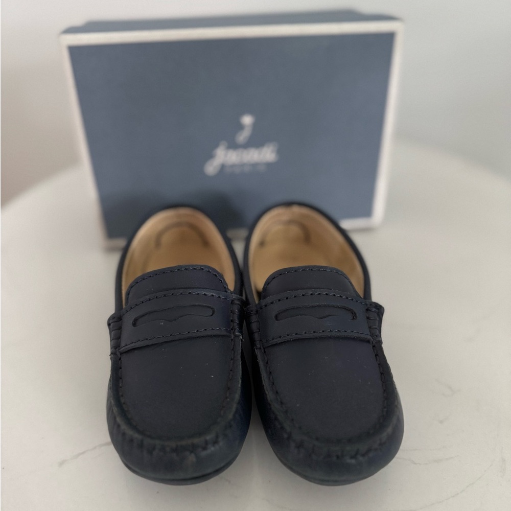 Jacadi Blue Moccasins Suede Slip-On Classic Design